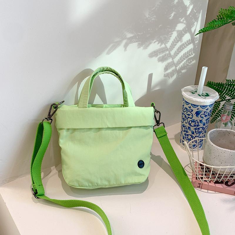 Solid Simple Color Handheld Water Bucket Pack Kids Shoulder Bag Casual School