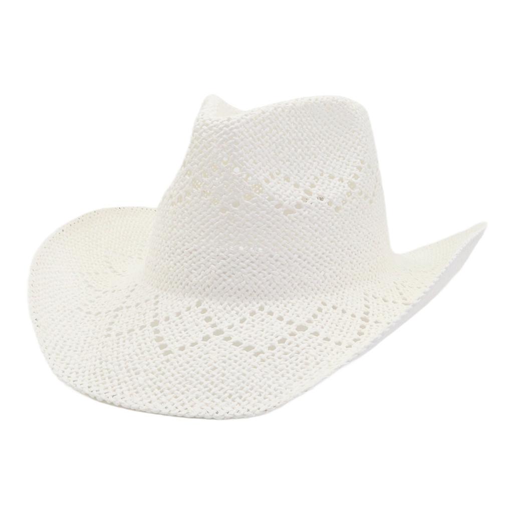 Fashion Woven Straw Hat With Wide Brim And Strap Decoration For Daily Wear
