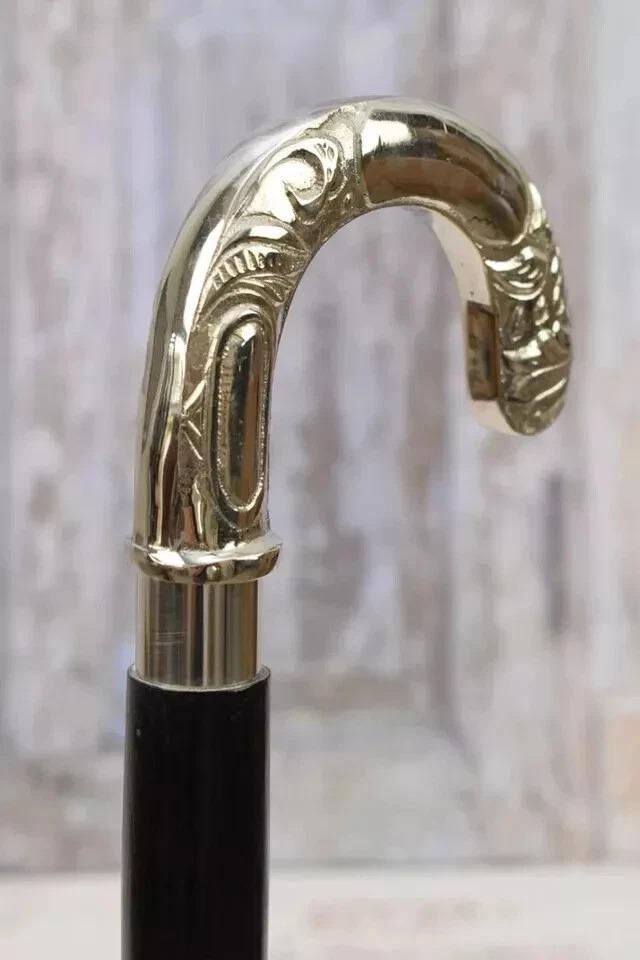 

Classic Elegant Walking Stick - Aluminum and Wooden Walking Stick золотой