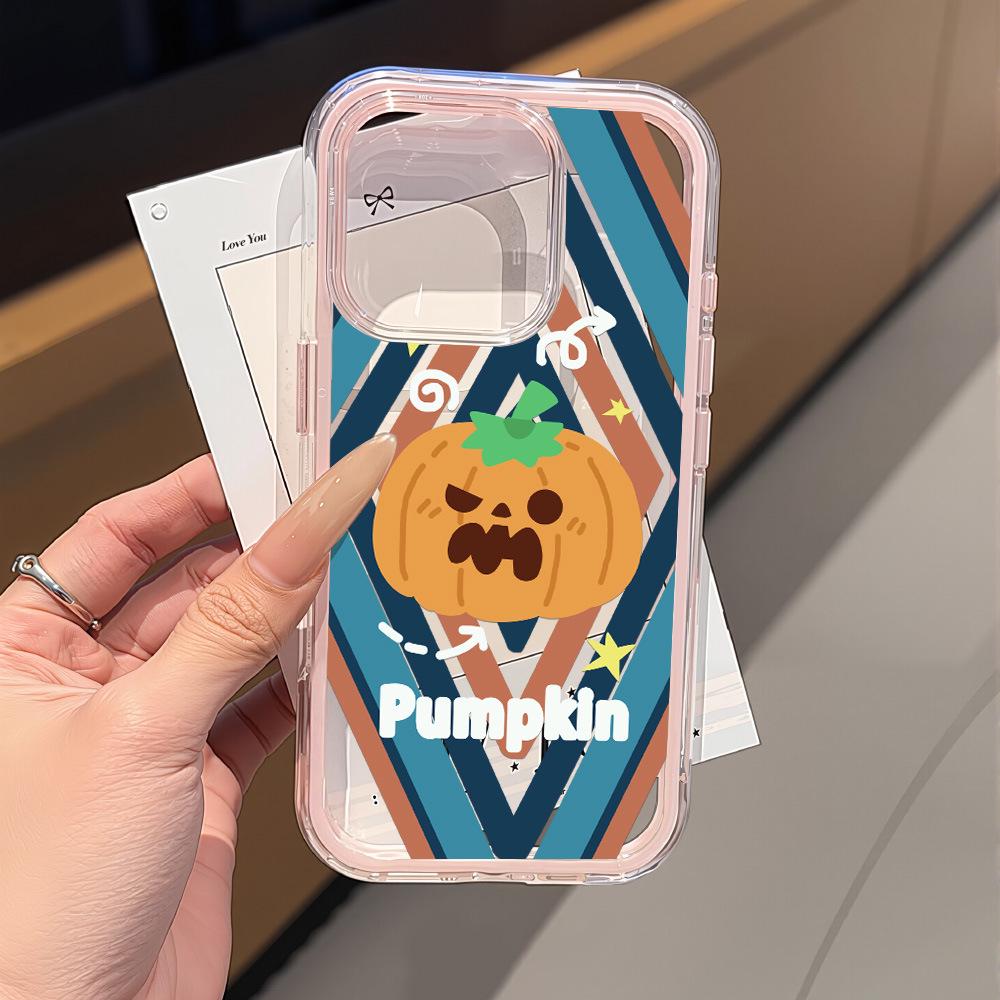 

iPhone 17 Pro Max Pumpkin Ghost Halloween Phone Case (Compatible with 14 Pro, 15, 16/17) iPhone 12 Pro Max