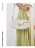 Cowhide shoulder bag with niche design, crossbody bag, commuter women's bag, office worker handbag, Chinese style armpit bag