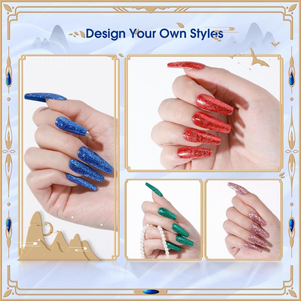 Rosalind 10PCS Gel Nail Polish Set 6ml Pure Color Gel Nail Polish Top Coat UV LED Light Nail Sup.