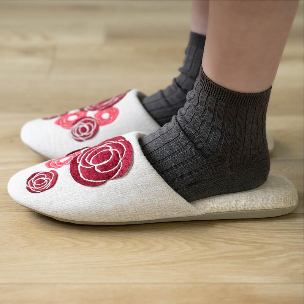 Sybilla Senko Kanthal Size L 47121 Slippers, (approx. 24-26cm), Red,
