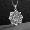 Pendant Lotus Retro Fashion Versatile Mandala Jewelry Accessories Necklace