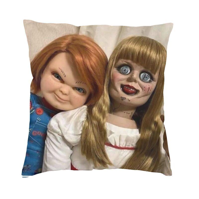 Good Guys Childs Play Chucky Cushion Covers xcm Velvet Killer Doll Overalls Pillow Case Sofa Square Pillowcase Decoration