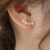 1 Pair Stud Earrings for Women, Lightweight Small Faux Pearls Earrings, Elegant Jewelry for Daily Wear Special Occasions