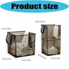 Durable Polyester Meshes Clothes Hamper Square Foldable Anti Tear Foldable Bin Laundry Hamper for Home Organization