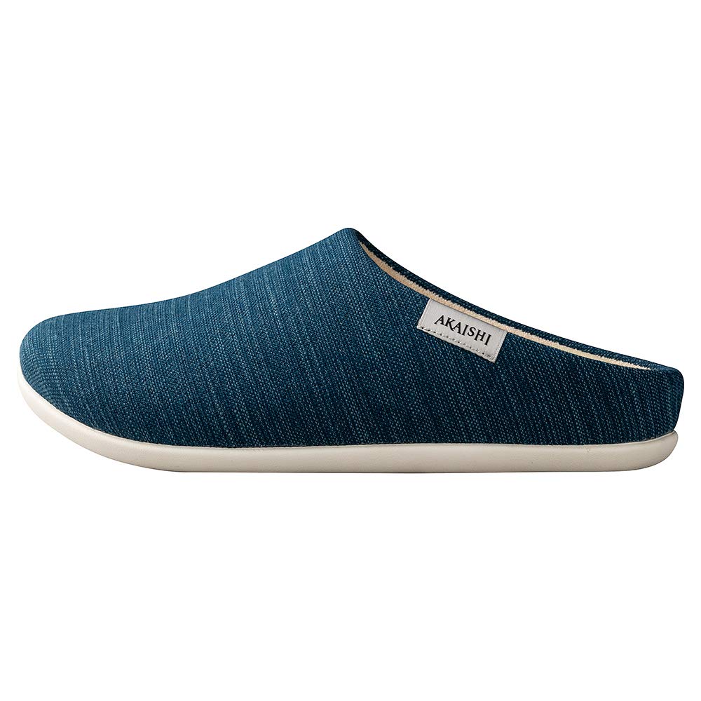 AKAISHI Oficial Suport Arc 608 Pantofi de Casă Pantofi de Casă pentru Bărbați și pentru Arcuri Prăbușite (M (23,0-23,5 cm), Navy) Papuci de casă, Femei,