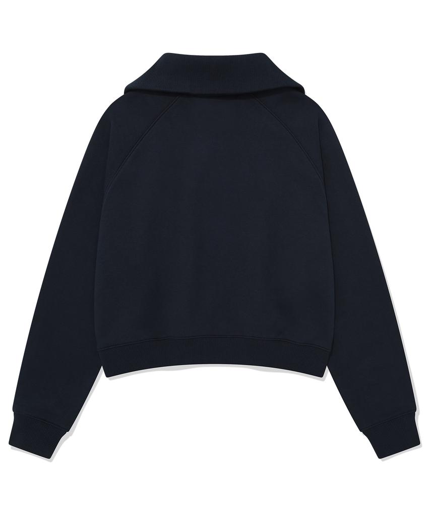 COVERNAT WOMAN Half Zip Sweatshirt Navy