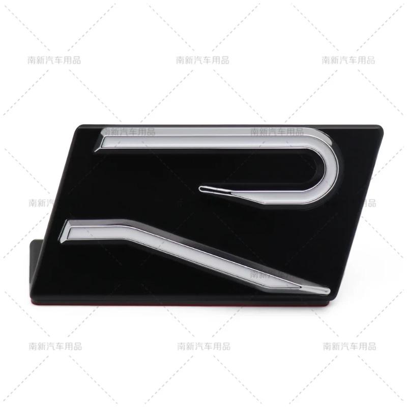 3D Metal Materail Car New R Rail Front Grille Badge Emblem Stickers For VW Volkswagen SAGITARE ARTEON POLO MK GOLF 8 Ac BAM1