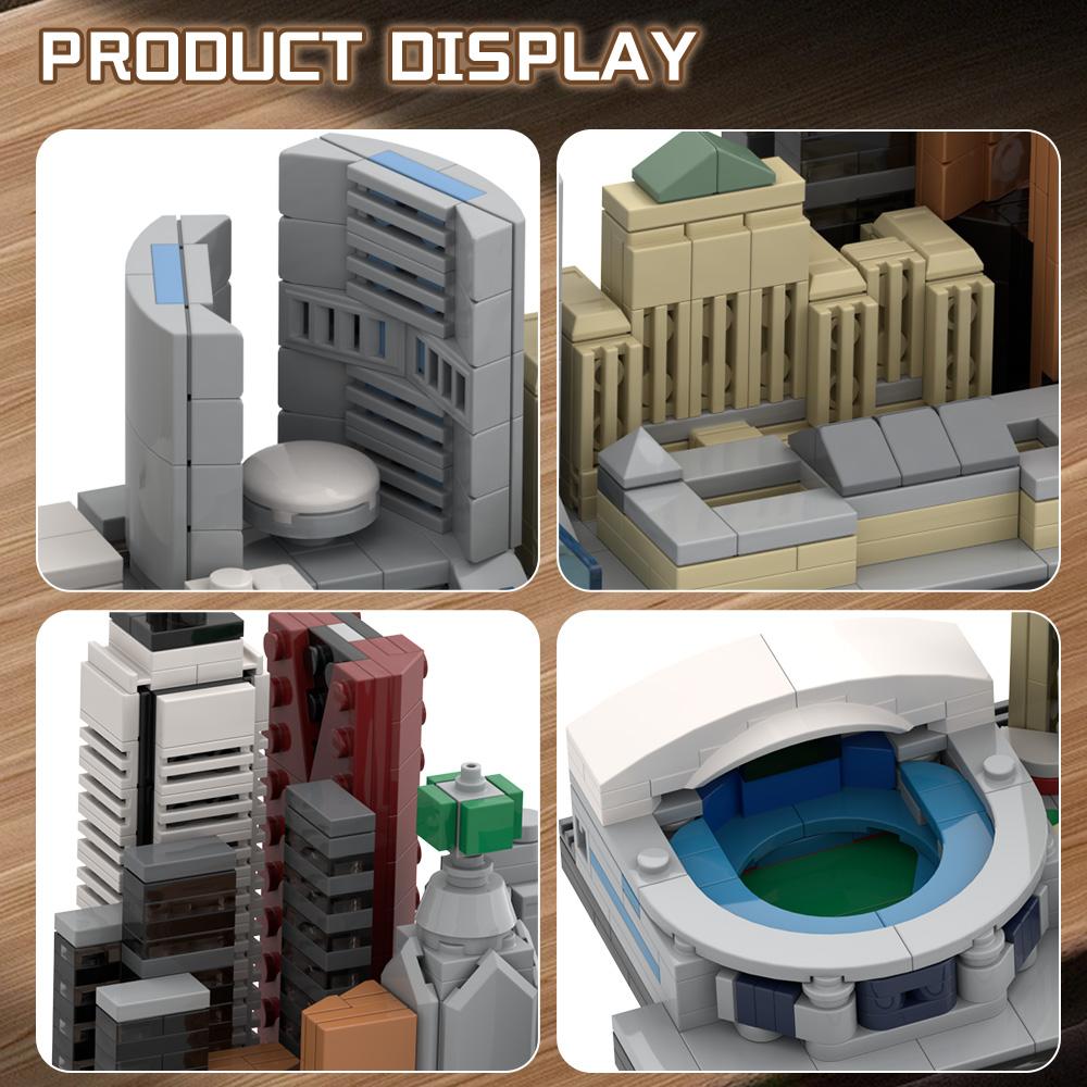 Gobricks MY OWN CREATION 220320 City of Toronto Skyli High Quality Durable Design Safe for Children Ne Building Blocks Learning Assembly Playthings Gi