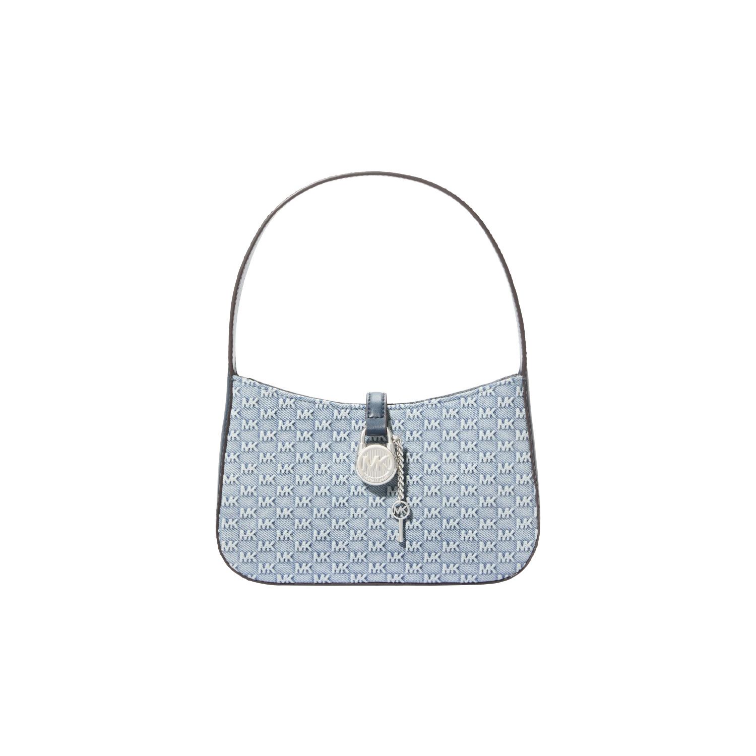 

Michael Kors Jacquard Denim Silver Lock Shoulder Bag Small Women shoulder bag Light-Denim-Blue 35T4S1YC1C-419 Basic Set (Bag+Dust Bag)