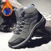 Men Winter Plush Ankle Boots Women Waterproof Plush Snow Boot Men Hiking Shoes Outdoor Sneakers Couple Climbing Trekking Boots