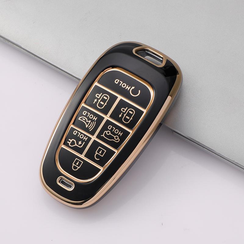 7/8 Buttons TPU Car Key Case Cover for Hyundai Sonata Sel Ev 6 Ev 8 IONIQ 5 NEXO Tucson Sonata 2020 Grandeur 2020 Sonata Limited
