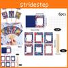 Theme Independence Day Flag Pattern Handheld Photo Frame Shooting Decor Prop