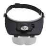 Headband LED Magnifying Glass 1.2X 1.8X 2.5X 3.5X 4 Lens 2 LED Lights Adjustable Angle Head Mount