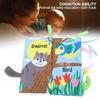 Baby Cloth Book Infant Early Educational 3D Animal Tail Cloth Book with   Paper