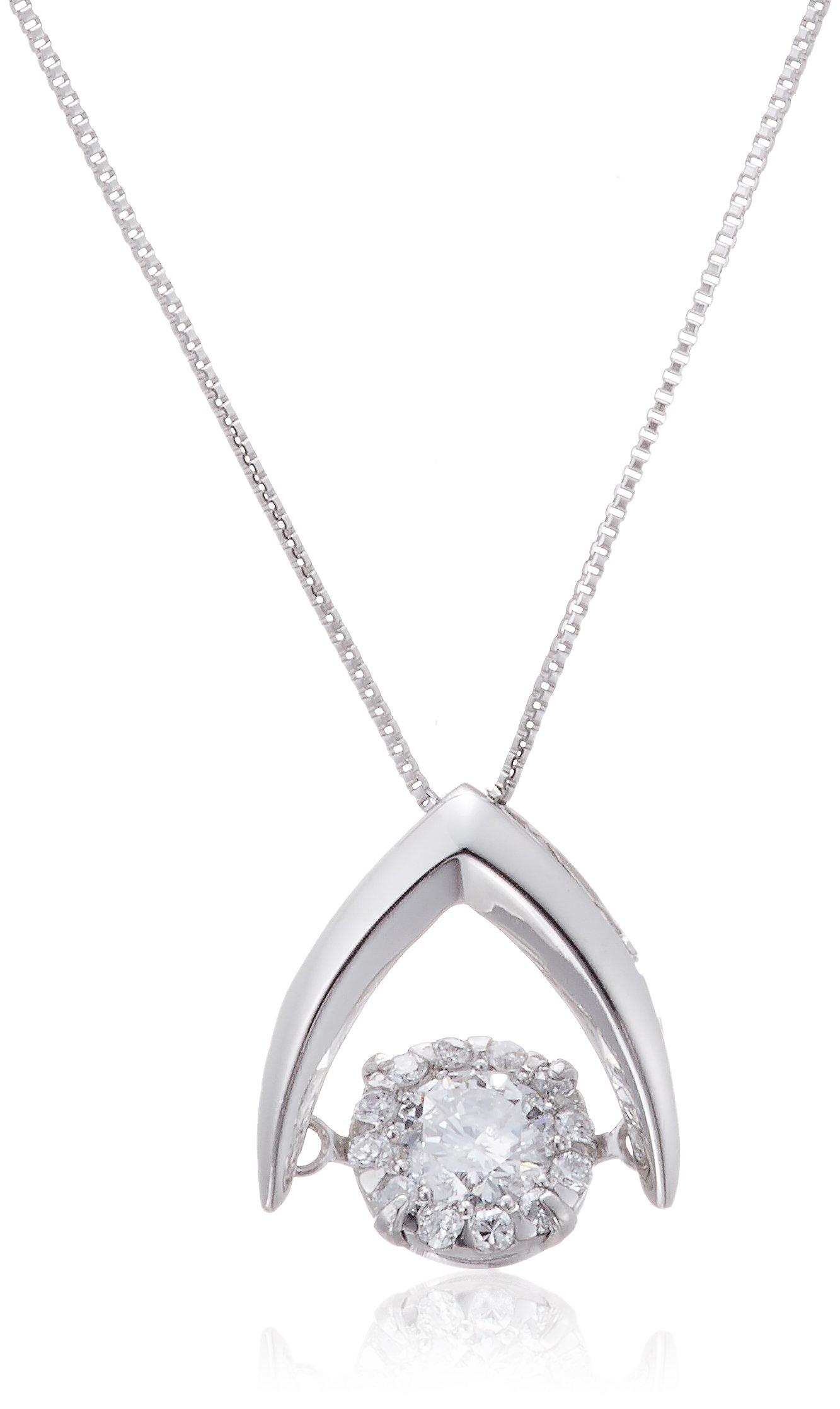 

Діамантове платинове намисто Dancing Stone DTP05603PT [D Collection] 0.3ct срібний
