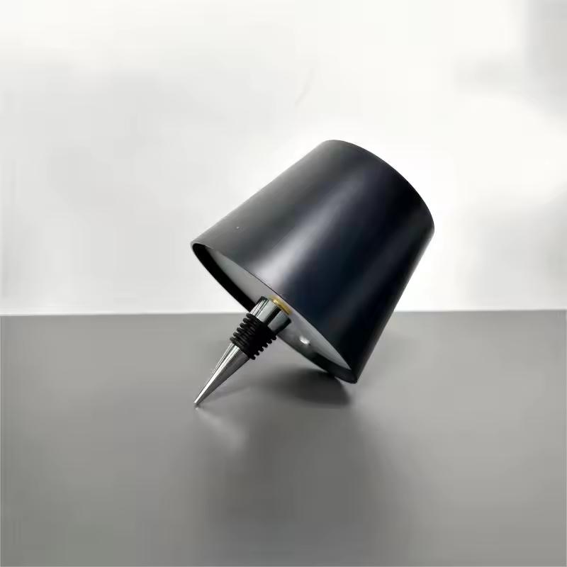 

Wine Bottle LED Wireless Table Lamp 3 Colors Infinite Dimming USB Rechargeable Dining Table Lamp Drinking Lights чёрный