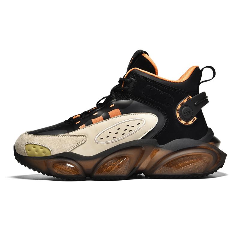 Men S Autumn Winter Casual High-Heeled Basketball Sneakers High-Top Shoes Fashion Boy 38