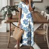 Europäisches und Amerikanisches Mode V-Ausschnitt Damenkleid