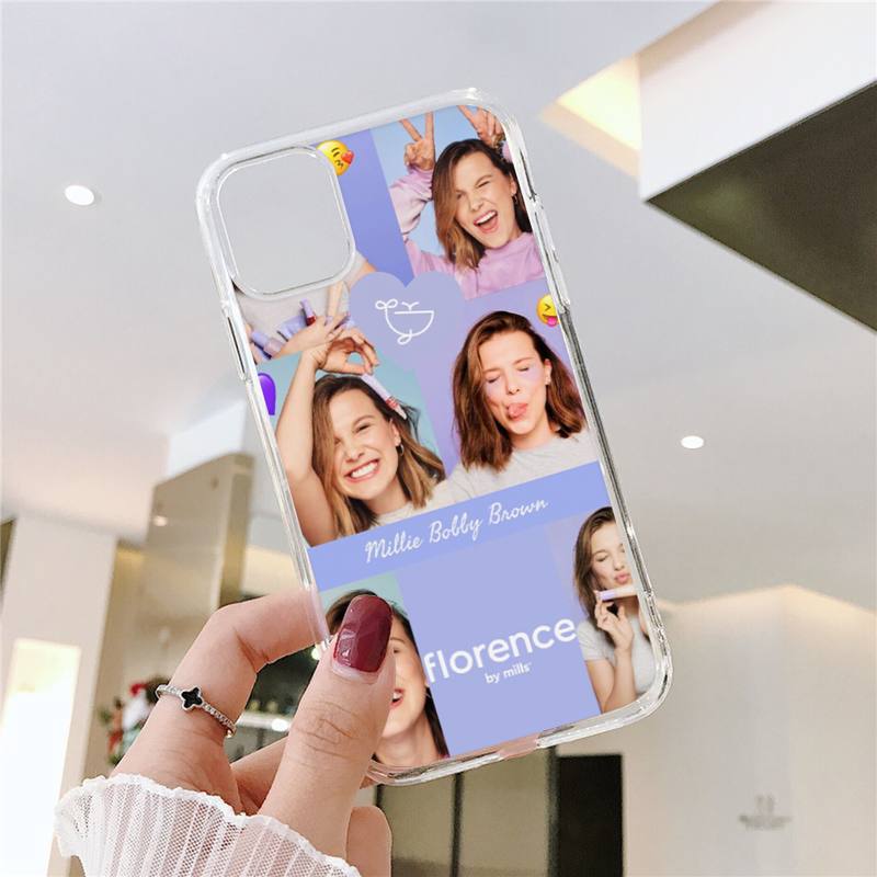 

Чехол для телефона Florence by Mills для iPhone 11 12 Mini 13 14 15 Pro XS Max X Plus SE XR с прозрачным корпусом iPhone12PRO