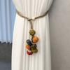 Halloween Pumpkin Curtain Tieback Farmhouse Adjustable Strap Fruit Vegetable Decorative Drape Window Curtain Holder Holdbacks Curtain Accessories
