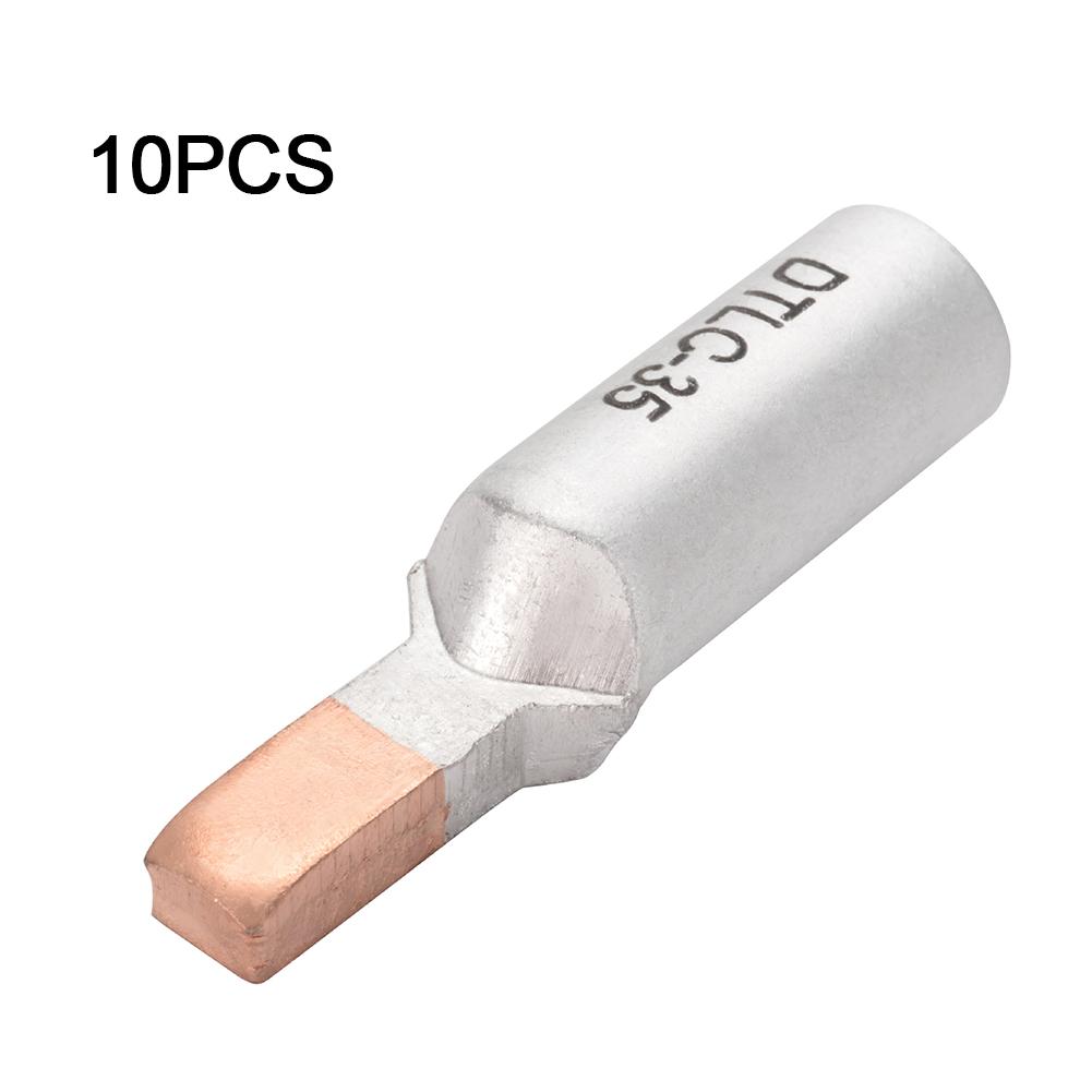 10pcs Copper Aluminum Cable Connectors Terminal 10-25mm DTLC Wire Terminal Cable Lugs Wiring Connector For Circuit Breaker
