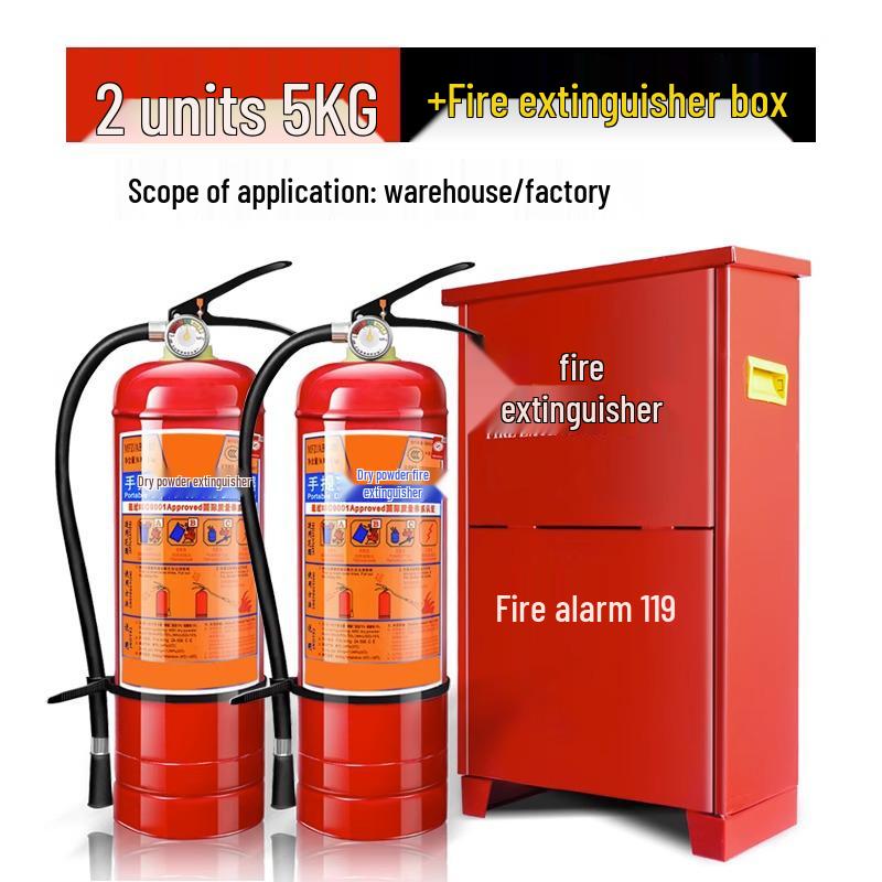 Gaśnica proszkowa 4 kg - Przenośna do sklepu, punktu sprzedaży i użytku domowego (Dostępne w wadze 1/2/3/4/5/8 kg)