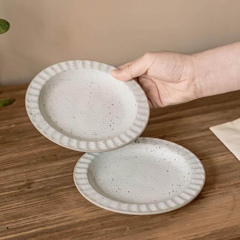 Ceramic Shallow Dessert Plate
