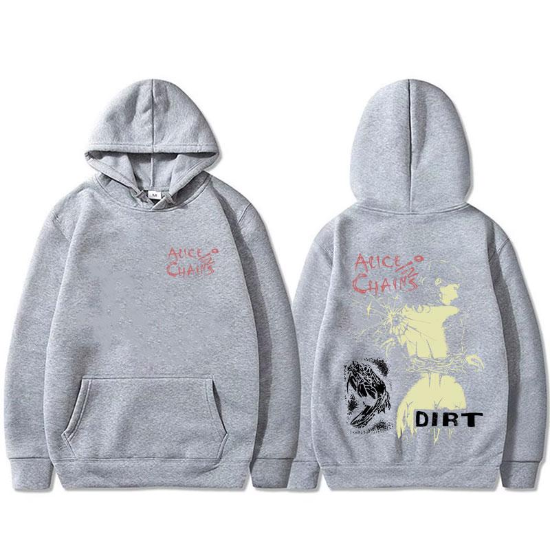 

Худі з принтом рок-гурту 90-х Alice in Chains Dirt для чоловіків і жінок, готичний панк, оверсайз, з капюшоном, чоловіча мода, вінтажний спортивний костюм з капюшоном 3XL