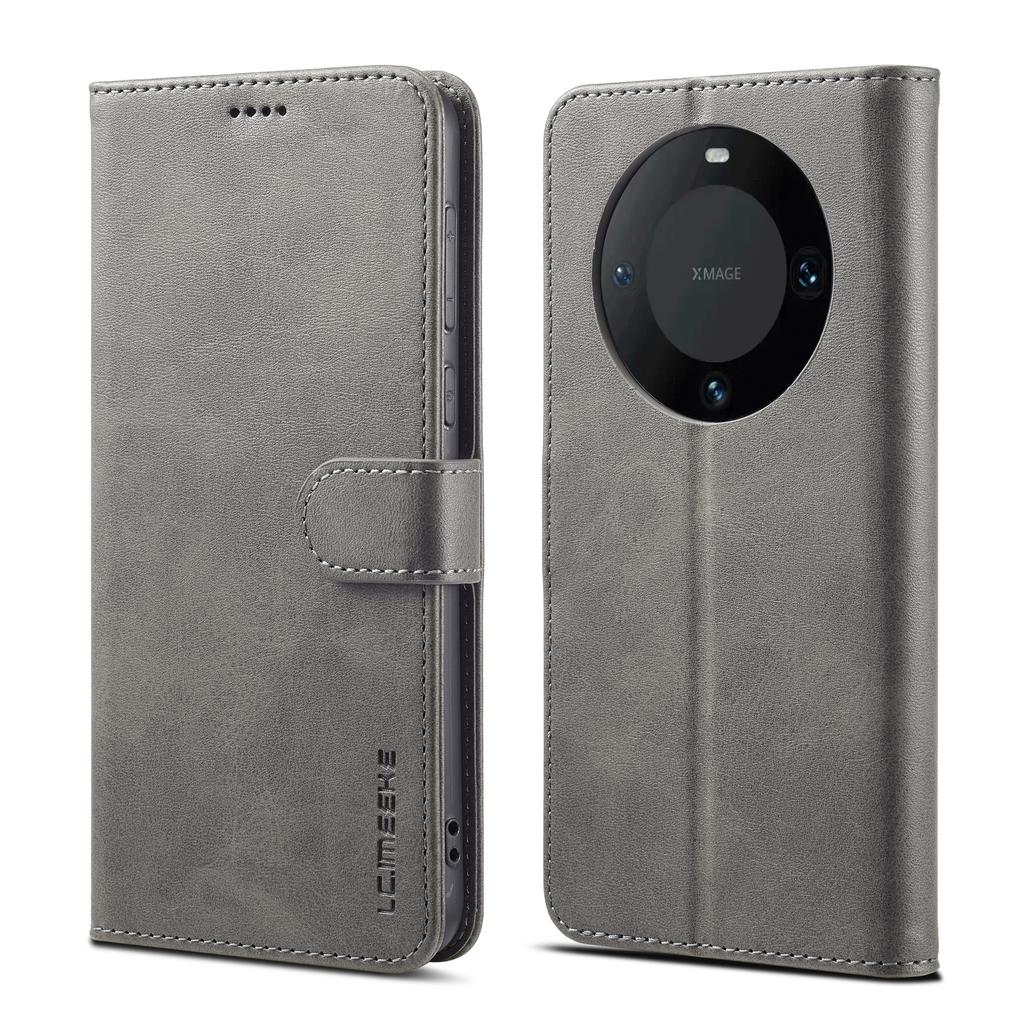 LC.IMEEKE For Huawei Mate 60 PU Leather Stand Wallet Phone Cover Magnetic Phone Case