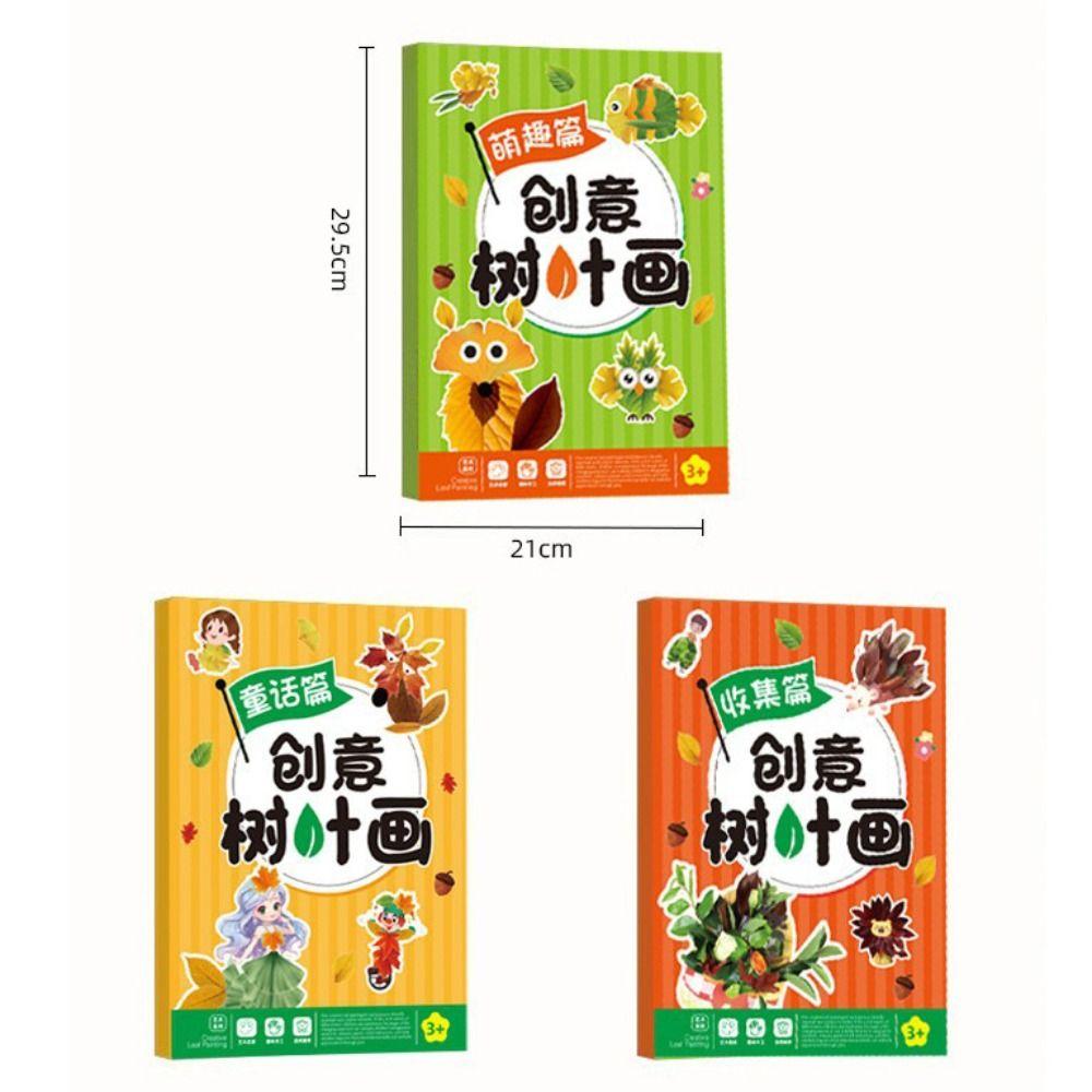 Educational Toys DIY Paste Material Kit Paper Cartoon Sticker Book  Toddlers