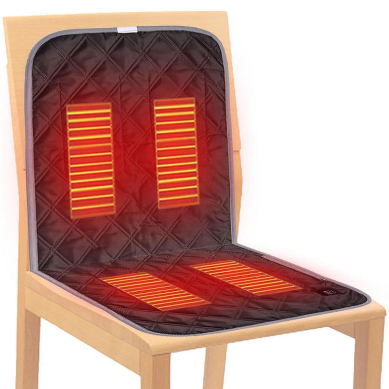 5V Car Heated Seat Cushion USB Heating Seat Cushion With 3 Heating Mode Winter Smart Temperature Control Heated Blanket Seat Pad