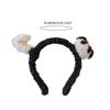 Plüsch-Panda-Form Haarspange/Haargummi/Stirnband Weihnachten Karneval Haargummi für Damen Teenager beim Fotografieren Rutschfest