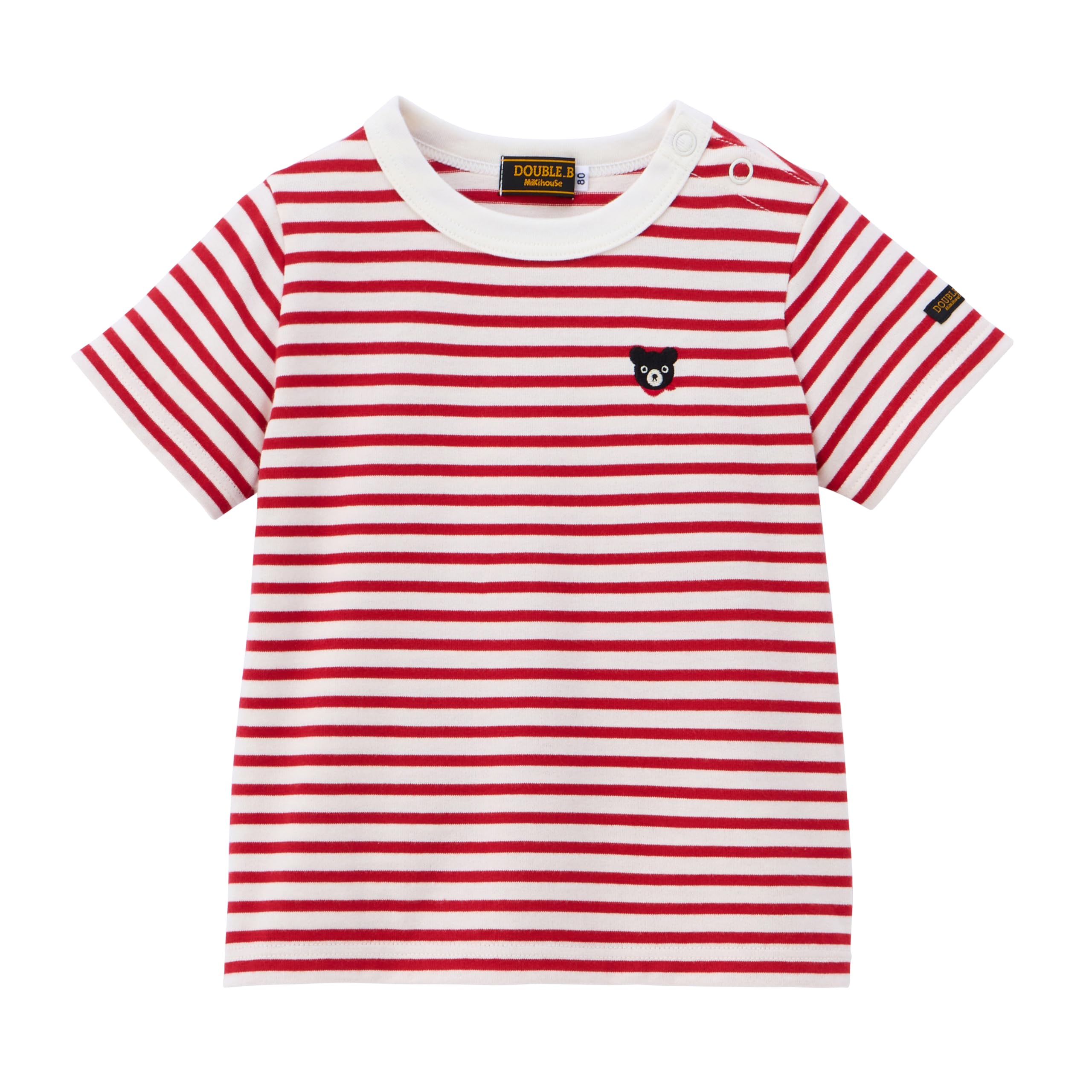 

MIKI HOUSE Double B Short Sleeve Border Made in Going to Red x White [MIKI HOUSE] T-Shirt, Bear, Japan, Boys, Girls, Babies, Kids, Children s