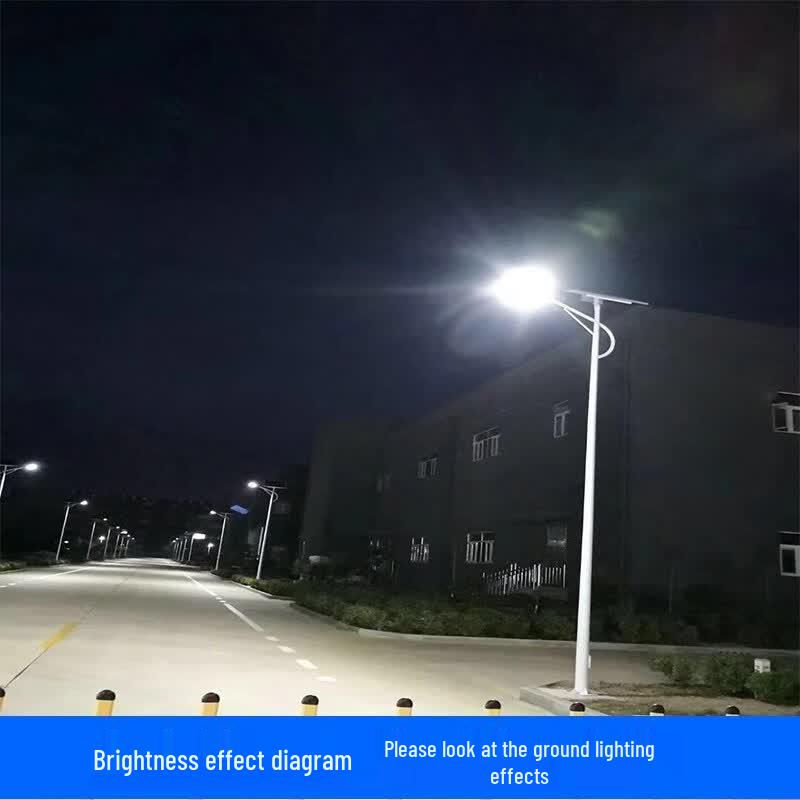 Liangpu Luo Outdoor Solar LED Street Light with A-Arm Pole