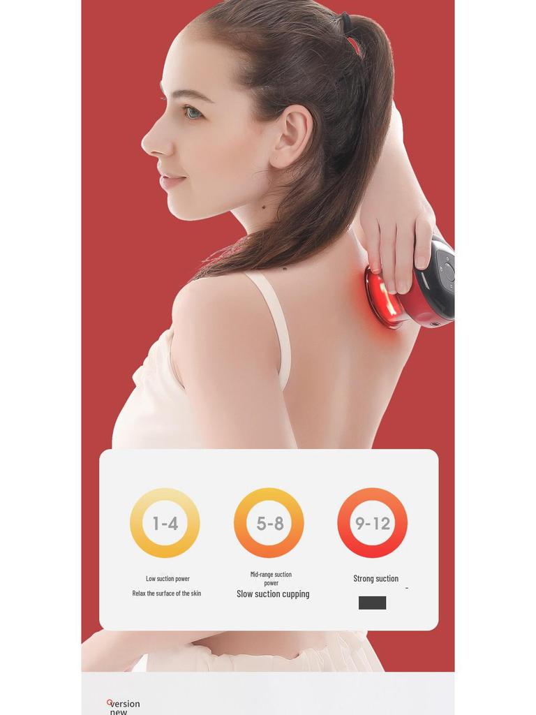 Smart Heating Suction Cupping Massager with Electric Breathing and Scraping Function