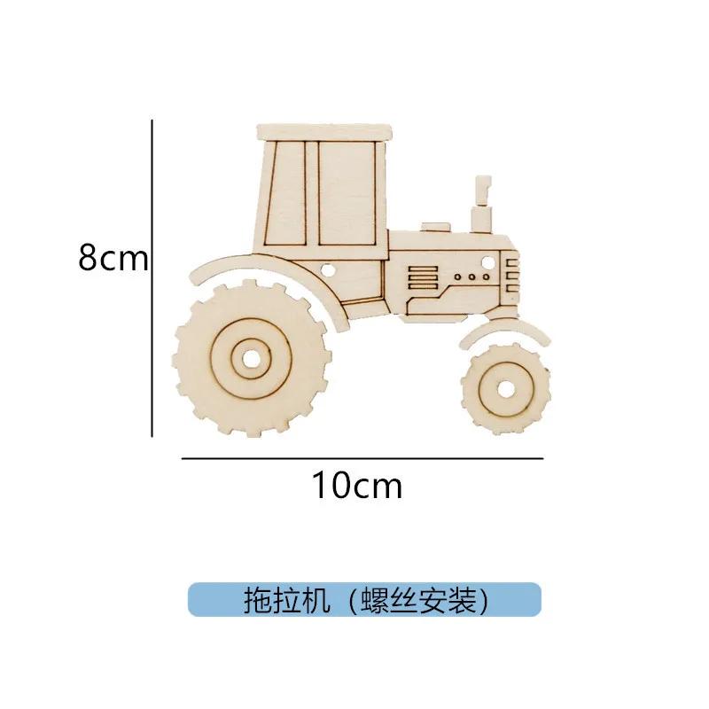 New DIY Montessori Busy Board Wooden Accessories Gear Hand Wheel Alarm Clock Animal Mirror Educational toys For Children Gifts
