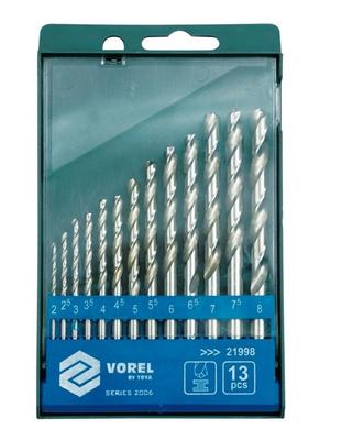 Foret à métaux HSS 2-8 mm 13 pcs 21998 VOREL