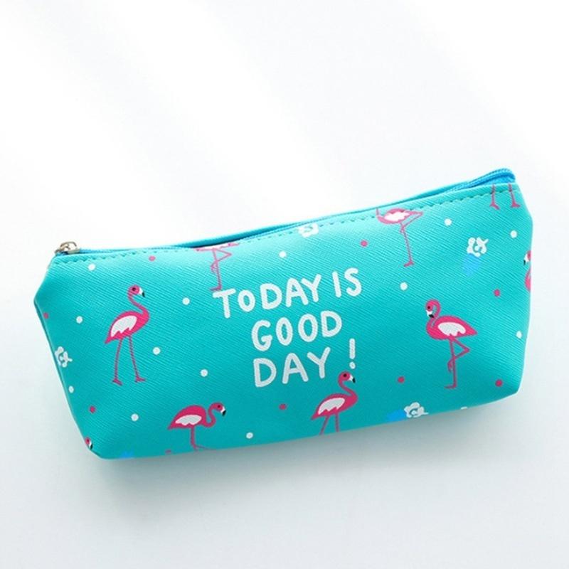 Cute Cartoon Animal Canvas Pencil Cases Creative Stationery Storage Pen Bag For Student