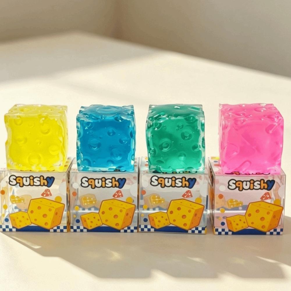 Slow Rising Cheese Squishy Toy Slow Rebound Cheese Fidget Toy Gift for Adults