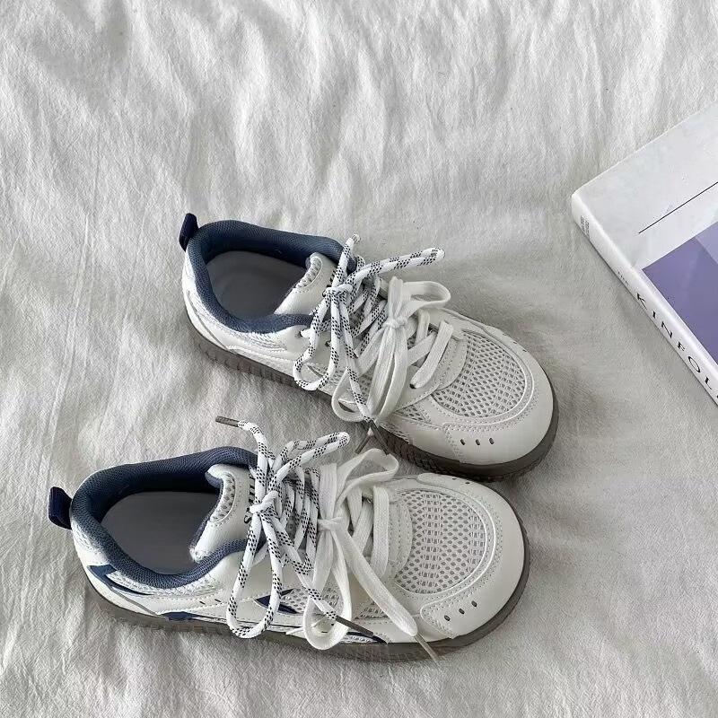 Fashion Women's Casual Sports Shoes 2025 Summer New Breathable Mesh Comfortable Fashion Outdoor Student Skateboard Vulcanized Shoes