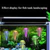 Leuchtet im Dunkeln Quallen Aquarium Dekoration Silikon Schwimmende Verzierung für Aquarium Nachtlicht Unterwasser Landschaft Zubehör