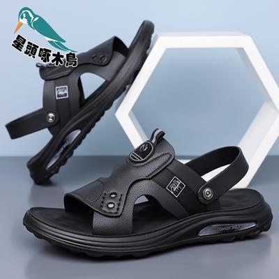 Herren Plateau-Sandalen 2025 neue Sommer weichsohlige Strandschuhe lässige Doppelzweck-Hohlschuhe Sandalen