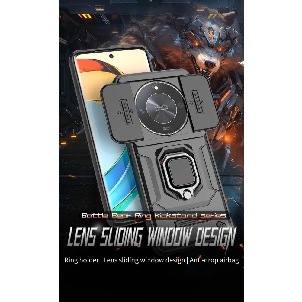 Husă armură pentru Honor Magic 6 Lite X9b Magic 5 Lite X9a Husă de protecție Suport magnetic Inel Husă de protecție completă pentru afaceri