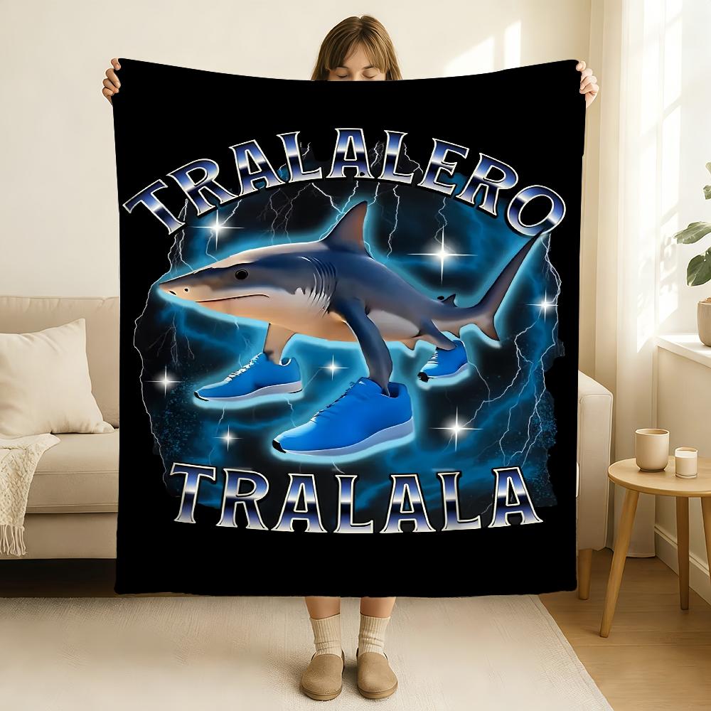 Italian Brainrot Creative Animal Blanket Soft and Skin Friendly For Couch Bed Napping Bedspread All Seasons Comforter