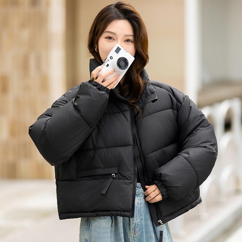 Short cotton clothes women's 2025 winter new loose thickened cotton clothes student bread jacket casual jacket