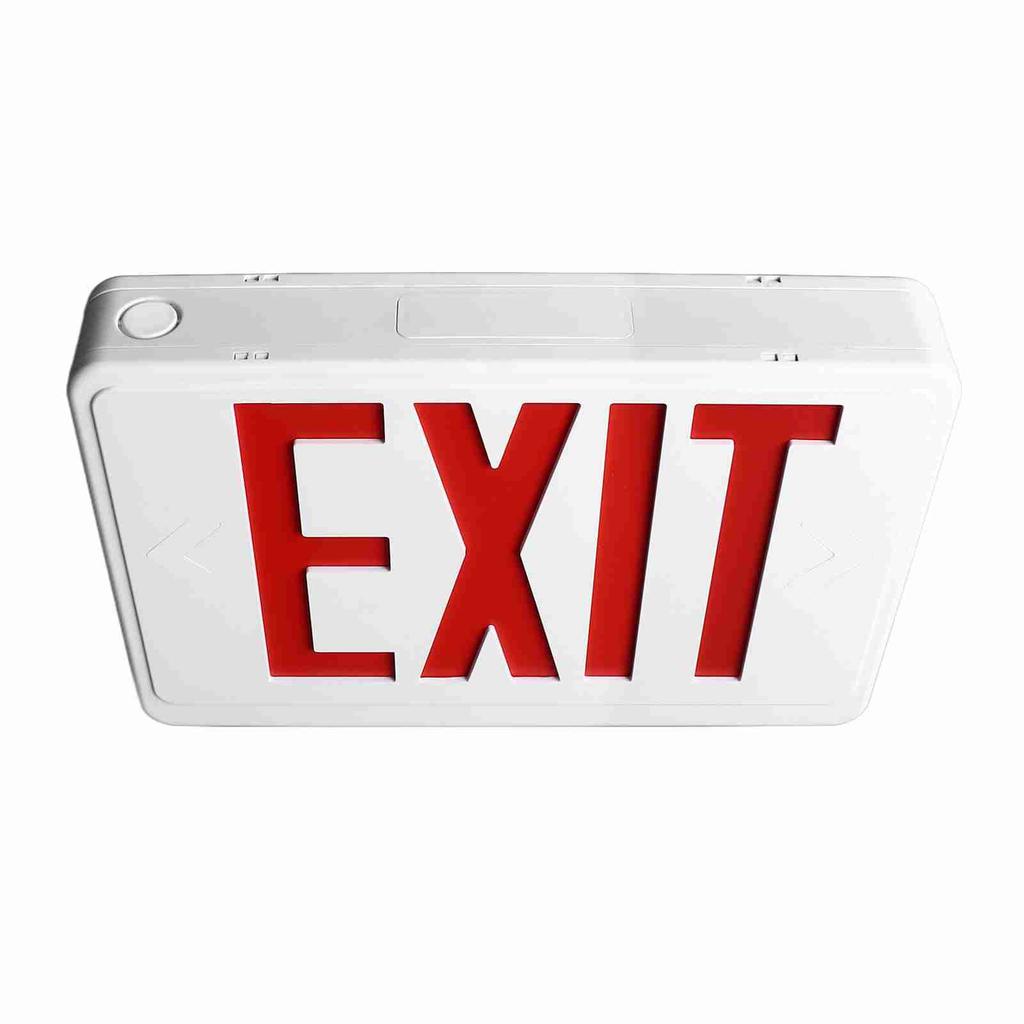 LED Emergency Exit Sign Professional IP30 Protection Grade Long Lasting Red LED Exit Sign for Business AC85‑265V