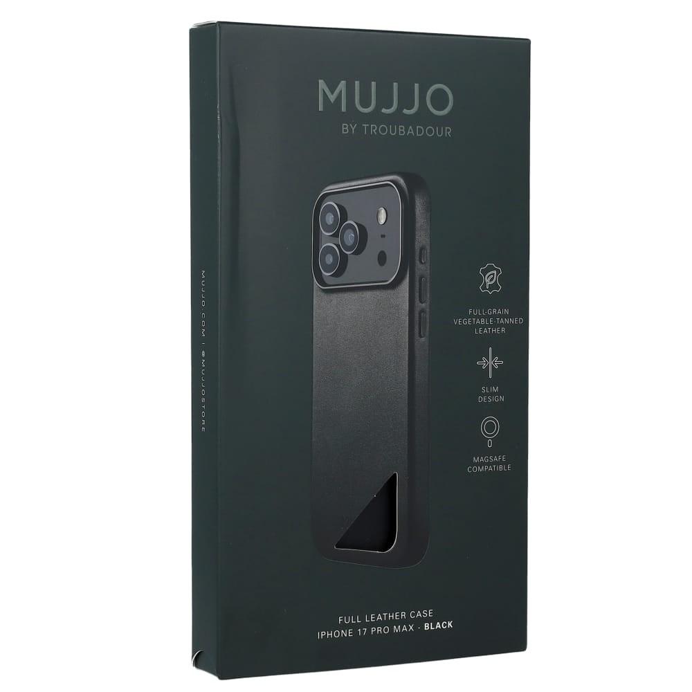 Etui skórzane do iPhone 17 Pro Max Black Mujjo